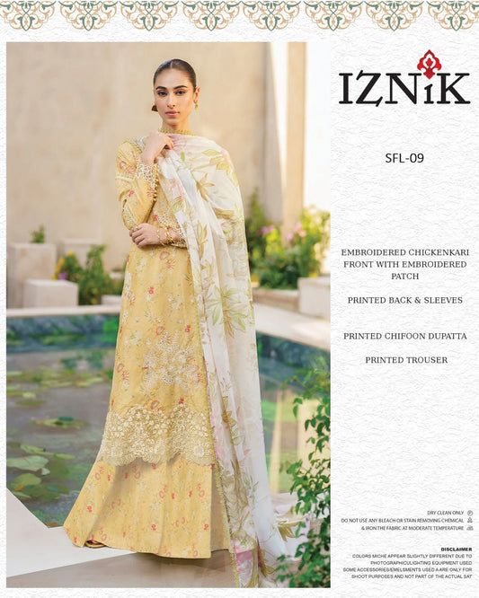 IZNIK Lawn & Chiffon duppatta